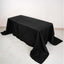 Taffeta 90"x132" Rectangle Tablecloth Black - Seamless Accordion Crinkle Design for Sophisticated Gatherings