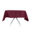 Premium Polyester 54"x54" Square Tablecloth Burgundy - Stain and Wrinkle-Resistant 220GSM Table Cover