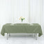 Polyester 60"x102" Rectangle Tablecloth Dusty Sage Green - Durable and Stylish Table Cover