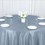 Taffeta 132" Round Tablecloth Dusty Blue - Seamless Accordion Crinkle Table Cover