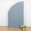 8ft Dusty Blue Spandex Fitted Wedding Arch Cover For Half Moon Top Chiara Backdrop Stand
