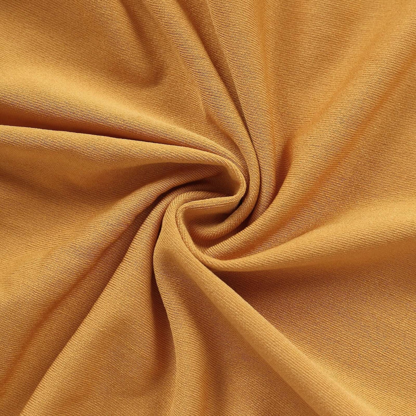 7ft Matte Gold Spandex Fitted Chiara Backdrop Stand Cover For Round Top Wedding Arch