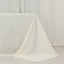 Fire Retardant Premium Polyester 90"x156" Rectangular Tablecloth Ivory - High-Performance Seamless Table Cover