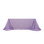 Lamour Satin 90"x132" Rectangle Tablecloth Lavender Lilac - Soft & Silk-Like Seamless Table Cover