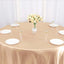 Satin 120" Round Tablecloth Nude - Stylish Seamless Table Cover
