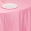 Lamour Satin 120" Round Tablecloth Pink - Seamless Table Cover with Soft Tempered Sheen