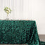 Sequin 90"x156" Rectangle Tablecloth Hunter Emerald Green - Seamless Big Payette Table Cover