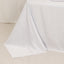 Lamour Satin 90"x132" Rectangle Tablecloth White - Soft & Silk-Like Seamless Table Cover for Weddings & Parties