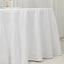 Cotton Blend 120" Round Tablecloth White - Seamless Wrinkle-Resistant Design for Upscale Occasions