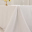 Cotton Blend 90"x156" Rectangle Tablecloth White - Seamless Wrinkle-Resistant Design for Grand Gatherings