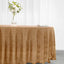 Sequin 108" Round Tablecloth Gold - Glittering Finish for Glamorous Events - Linen Luxes