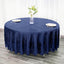 Sequin 108" Round Tablecloth Navy Blue - Glittering Finish Table Cover - Linen Luxes