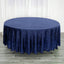 Sequin 108" Round Tablecloth Navy Blue - Glittering Finish Table Cover - Linen Luxes