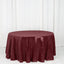 Sequin 120" Round Tablecloth Burgundy - Seamless Glittering Table Cover - Linen Luxes