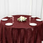 Sequin 120" Round Tablecloth Burgundy - Seamless Glittering Table Cover - Linen Luxes