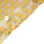 Sequin 120" Round Tablecloth Champagne - Seamless Big Payette Table Cover - Linen Luxes