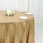 Sequin 120" Round Tablecloth Champagne - Seamless Glittering Table Cover - Linen Luxes