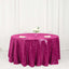 Sequin 120" Round Tablecloth Fuchsia - Seamless Glittering Table Cover - Linen Luxes