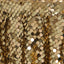 Sequin 120" Round Tablecloth Gold - Seamless Big Payette Design for Luxe Celebrations - Linen Luxes