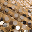 Sequin 120" Round Tablecloth Gold - Seamless Big Payette Design for Luxe Celebrations - Linen Luxes