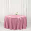 Sequin 120" Round Tablecloth Pink - Seamless Glittering Table Cover - Linen Luxes