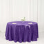 Sequin 120" Round Tablecloth Purple - Seamless Glittering Table Cover - Linen Luxes