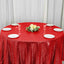 Sequin 120" Round Tablecloth Red - Seamless Glittering Table Cover - Linen Luxes