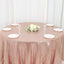 Sequin 120" Round Tablecloth Rose Gold - Seamless Glittering Table Cover - Linen Luxes