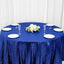 Sequin 120" Round Tablecloth Royal Blue - Seamless Glittering Table Cover - Linen Luxes