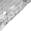 Sequin 120" Round Tablecloth Silver - Seamless Big Payette Design Table Cover - Linen Luxes