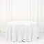 Sequin 120" Round Tablecloth White - Seamless Glittering Design for Sophisticated Events - Linen Luxes