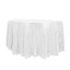 Sequin 120" Round Tablecloth White - Seamless Glittering Design for Sophisticated Events - Linen Luxes