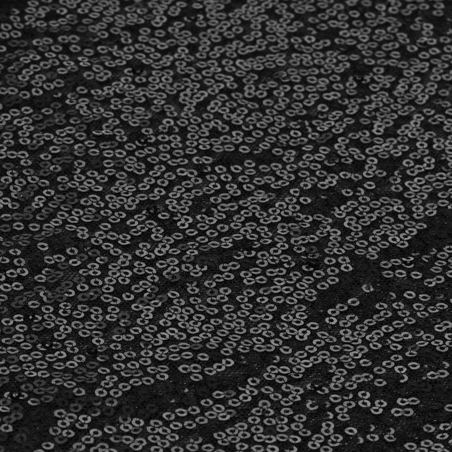 Sequin 12"x108" Table Runner Black - Glittering Design - Linen Luxes