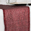 Sequin 12"x108" Table Runner Burgundy - Glittering Design - Linen Luxes