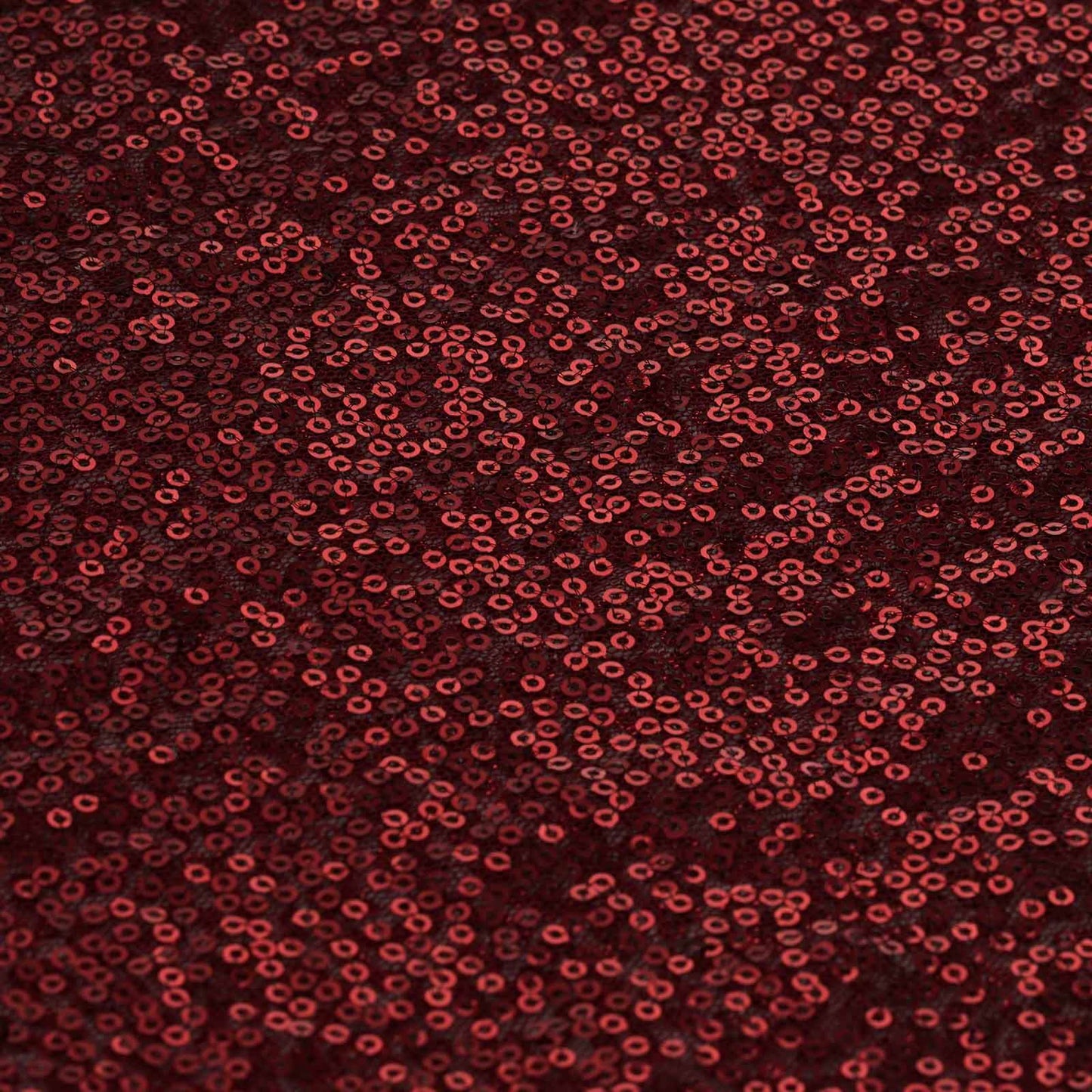 Sequin 12"x108" Table Runner Burgundy - Glittering Design - Linen Luxes