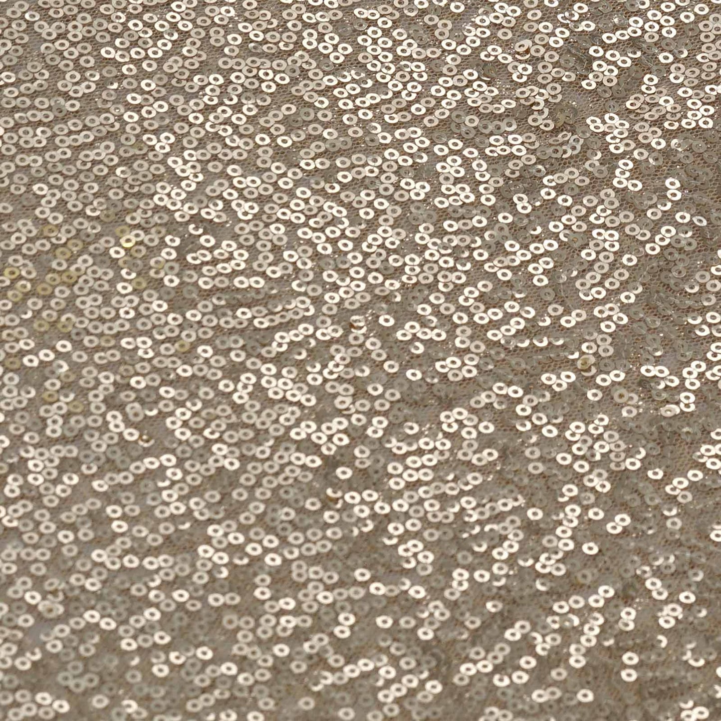 Sequin 12"x108" Table Runner Champagne - Glittering Design - Linen Luxes