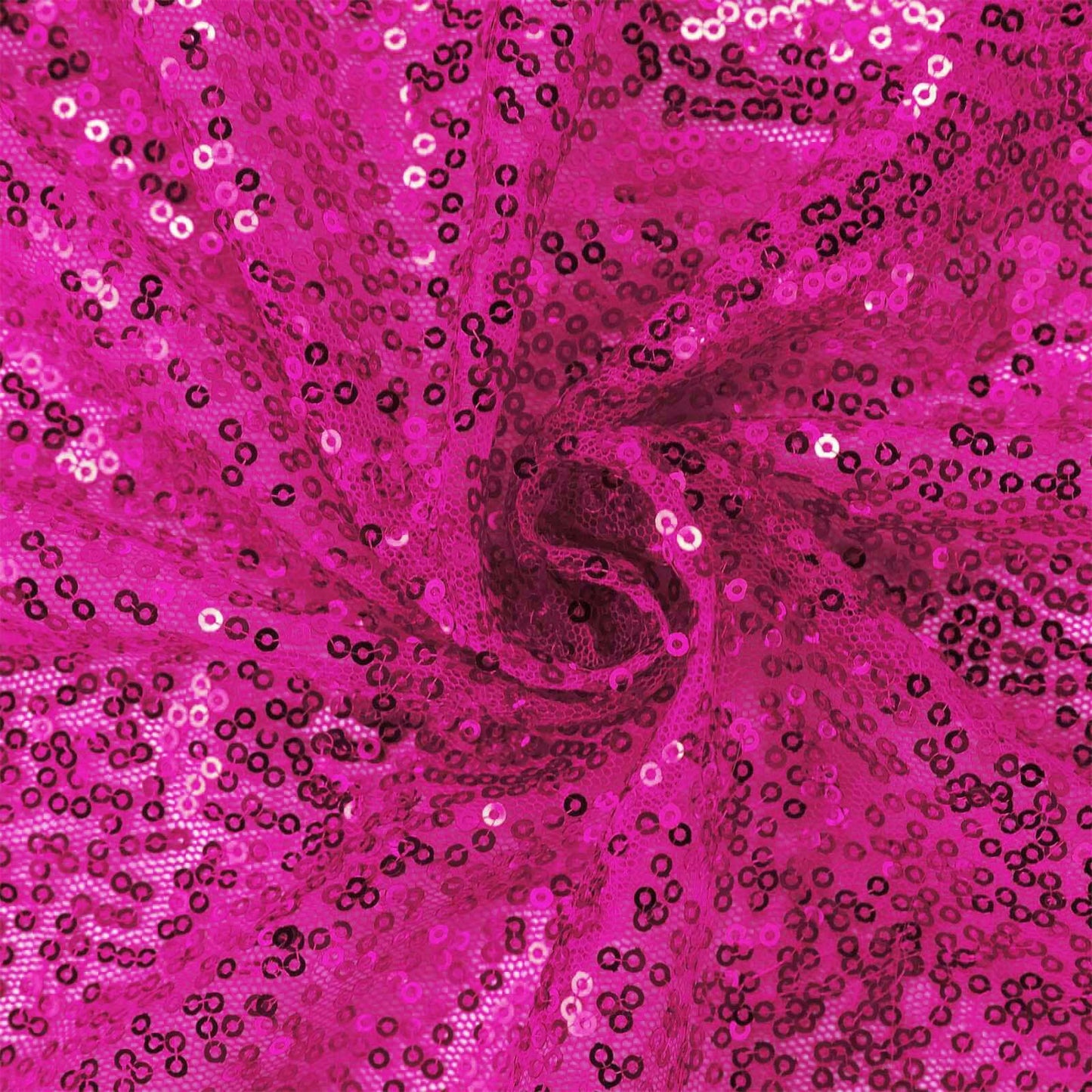 Sequin 12"x108" Table Runner Fuchsia - Glittering Design - Linen Luxes