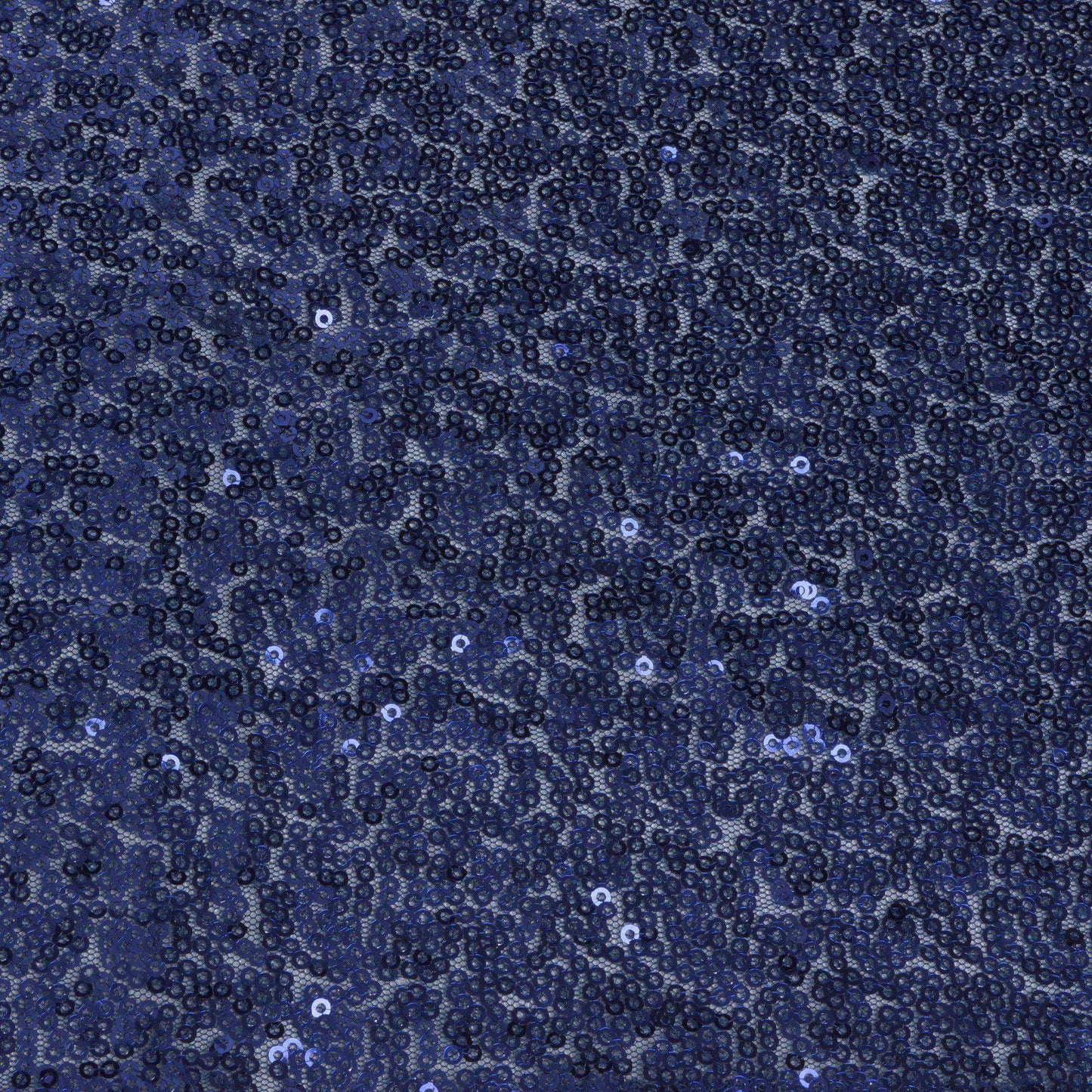 Sequin 12"x108" Table Runner Navy Blue - Glittering Design - Linen Luxes