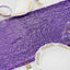 Sequin 12"x108" Table Runner Purple - Glittering Design - Linen Luxes