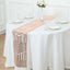 Sequin 12"x108" Table Runner Rose Gold - Diamond Glitz Design