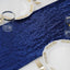 Sequin 12"x108" Table Runner Royal Blue - Glittering Design - Linen Luxes