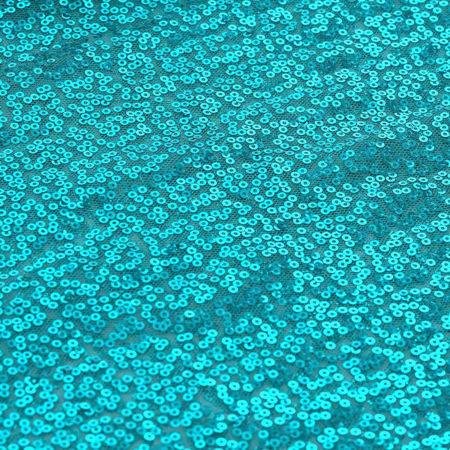 Sequin 12"x108" Table Runner Turquoise - Glittering Design - Linen Luxes