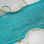 Sequin 12"x108" Table Runner Turquoise - Glittering Design - Linen Luxes
