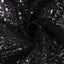 Sequin 132" Round Tablecloth Black - Seamless Dazzling Table Cover - Linen Luxes
