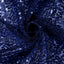 Sequin 132" Round Tablecloth Navy Blue - Seamless Dazzling Table Cover - Linen Luxes
