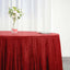 Sequin 132" Round Tablecloth Red - Seamless Dazzling Table Cover - Linen Luxes