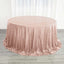 Sequin 132" Round Tablecloth Rose Gold - Seamless Dazzling Table Cover - Linen Luxes