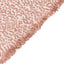Sequin 132" Round Tablecloth Rose Gold - Seamless Dazzling Table Cover - Linen Luxes