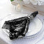 Sequin 20"x20" Napkin Black - Shimmering Dinner Napkin - Linen Luxes