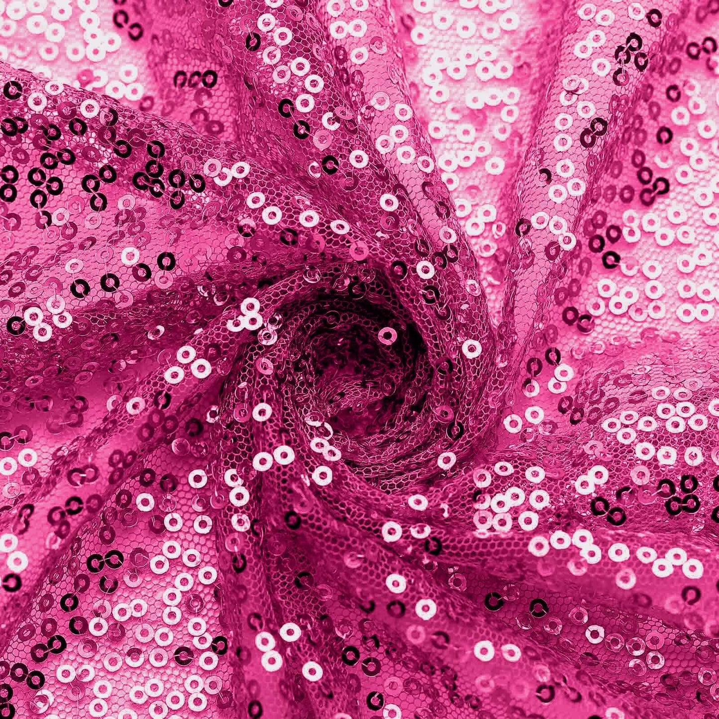 Sequin 20"x20" Napkin Fuchsia - Shimmering Dinner Napkin - Linen Luxes